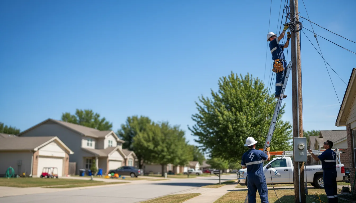 Residential electrician providing installation services in Mapleton, IA